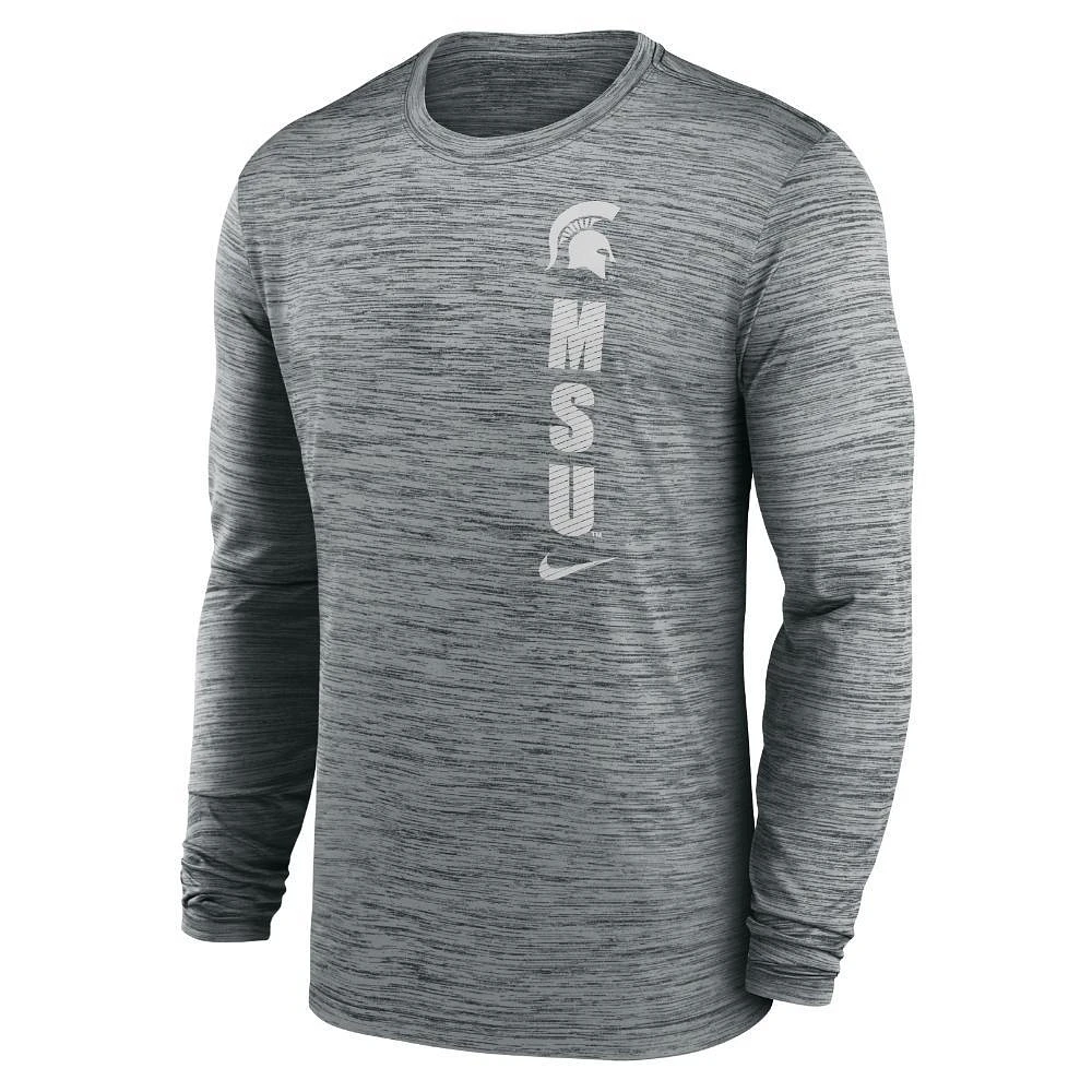 Michigan State Nike Dri-Fit Sideline Velocity Long Sleeve Tee