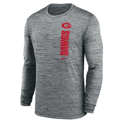 Georgia Nike Dri-Fit Sideline Velocity Long Sleeve Tee