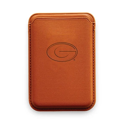 Georgia Debossed Leather Mag Wallet