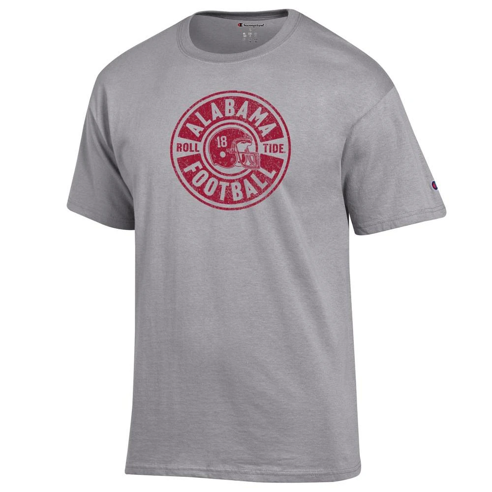 Alabama Champion Circle Helmet Football Distressed Tee