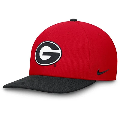 Georgia Nike Pro Dri-Fit Wool Flat Brim Snapback Cap