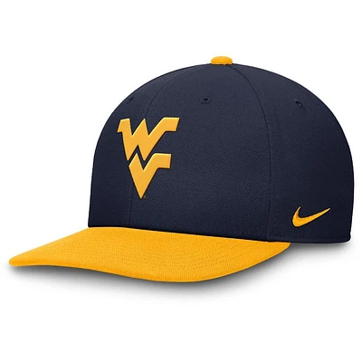 West Virginia Nike Pro Dri-Fit Wool Flat Brim Snapback Cap