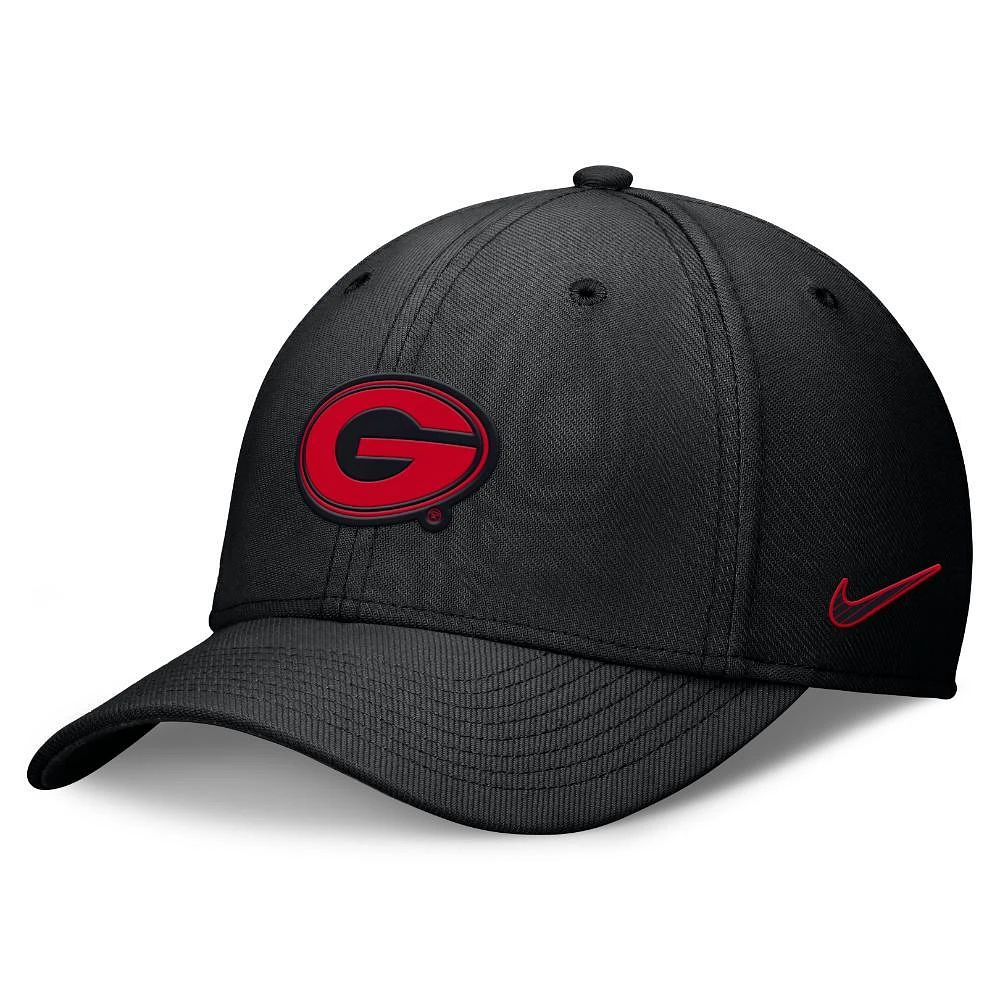 Georgia Nike Sideline Rise Structured Swooshflex Cap