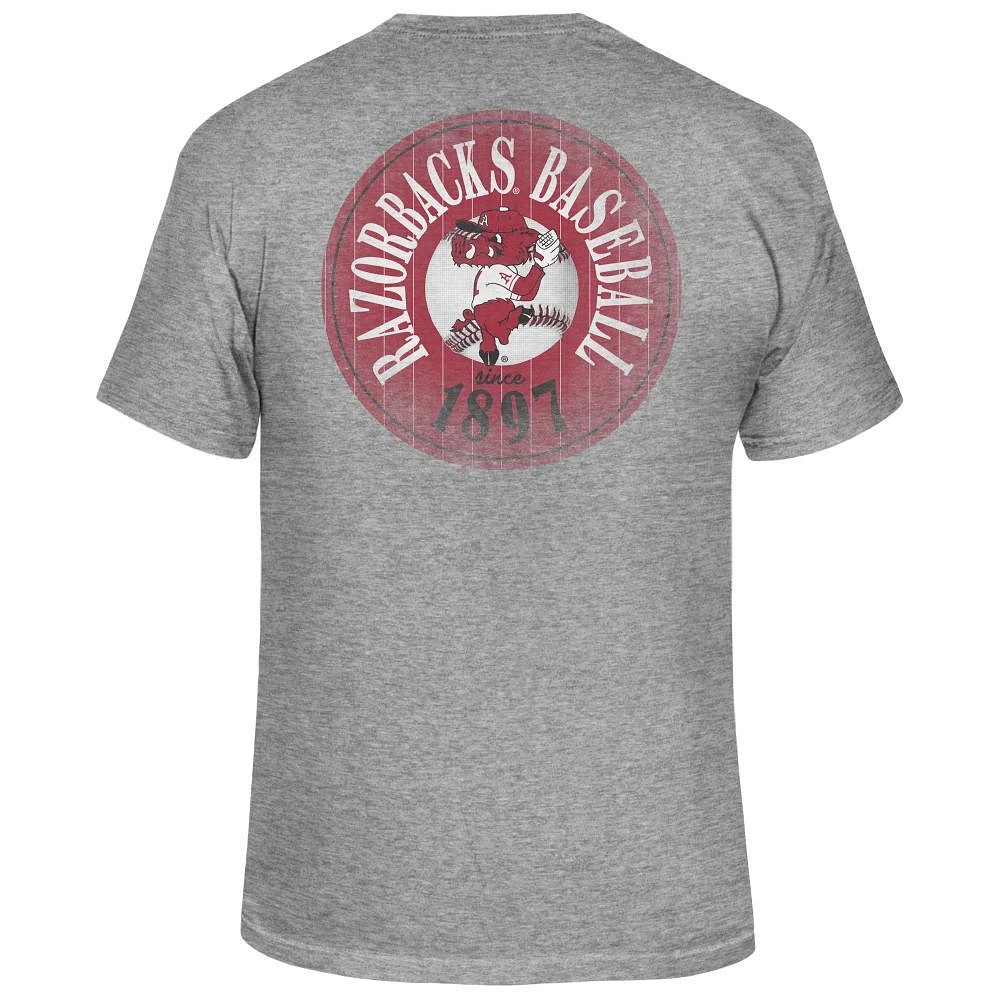 Arkansas Vault Razorbacks Baseball Circle Logo Tee