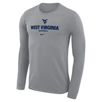 West Virginia Nike Legend Baseball Dri-Fit Long Sleeve Tee