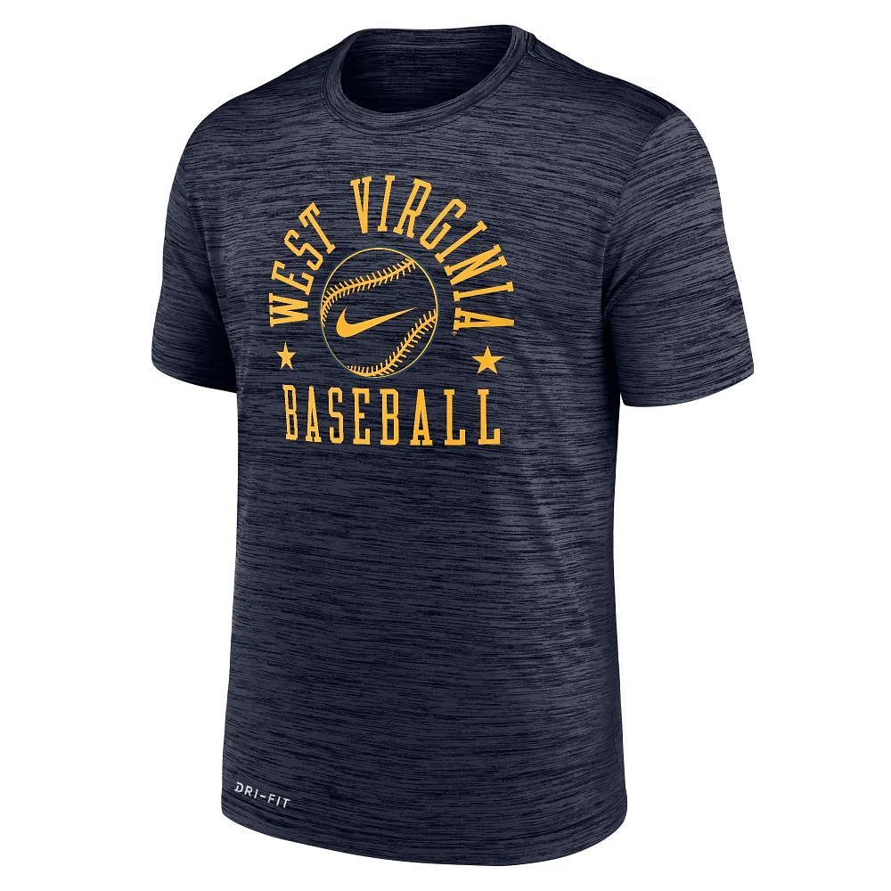 West Virginia Nike Baseball Dri-Fit Velocity Tee