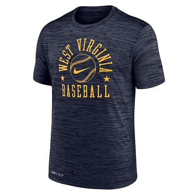 West Virginia Nike Baseball Dri-Fit Velocity Tee