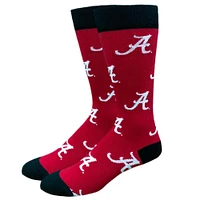 Alabama All Over Logo Socks