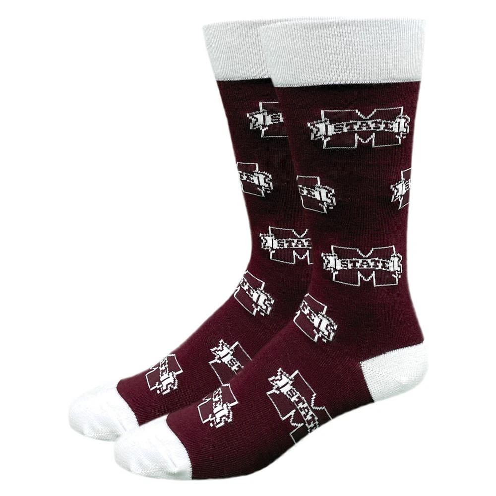 Mississippi State All Over Logo Socks