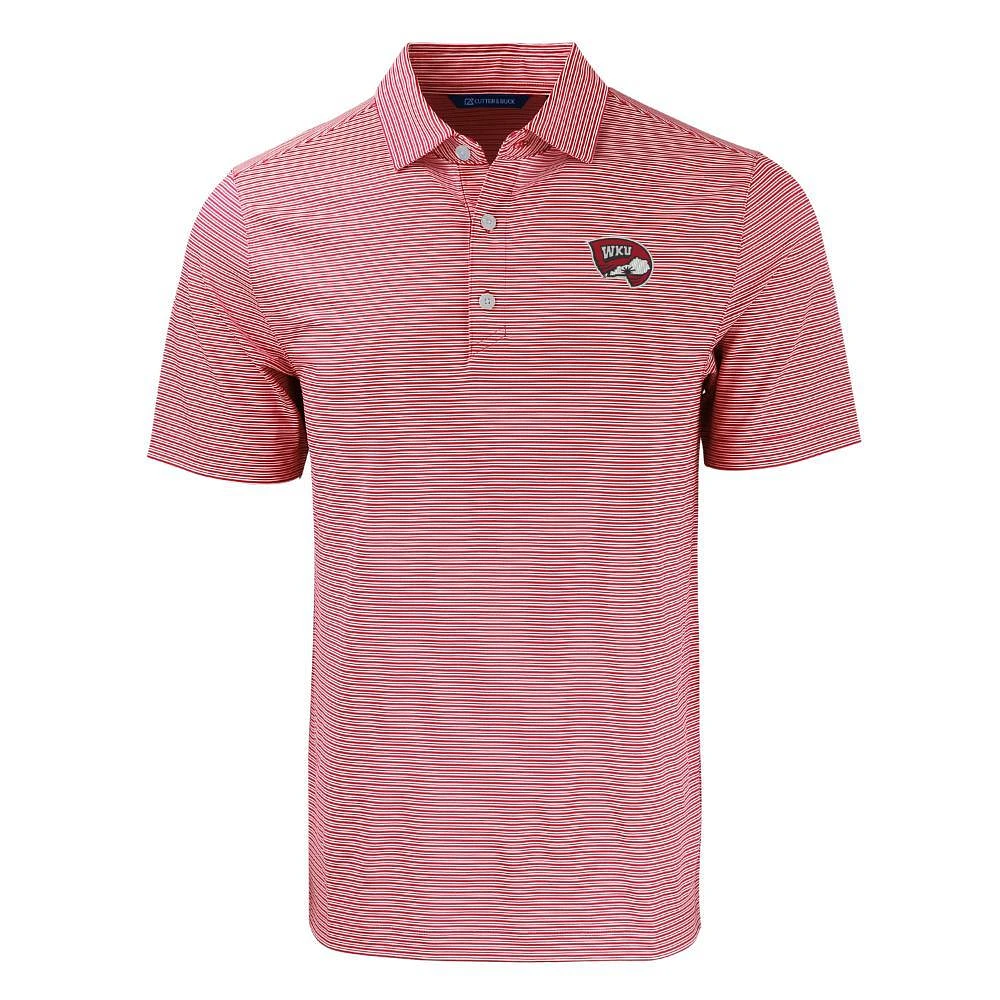 Western Kentucky Vault Cutter & Buck Eco Forge Double Stripe Polo