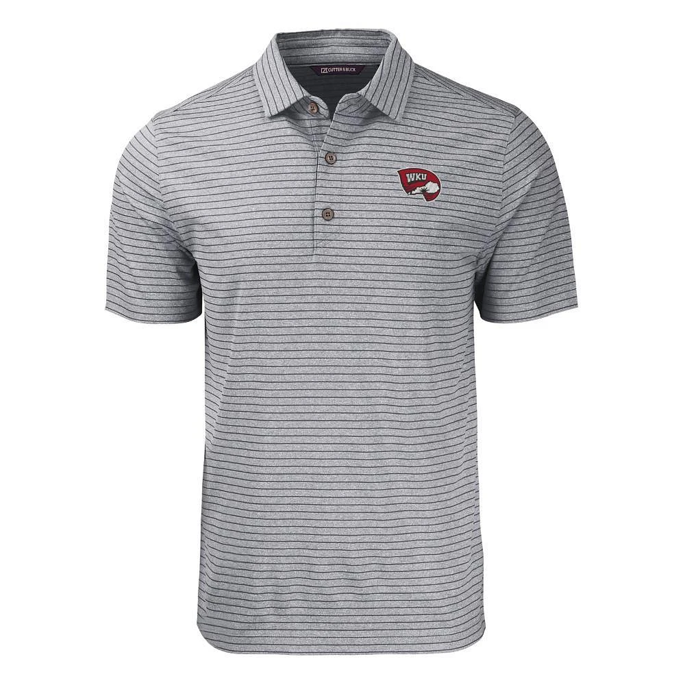 Western Kentucky Vault Cutter & Buck Eco Forge Heather Stripe Polo