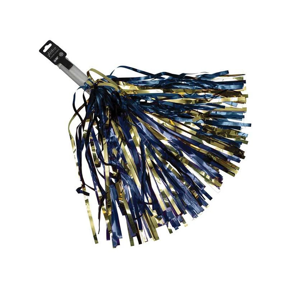 Navy and Gold Shimmer Pom Pom