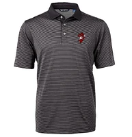 Arkansas Cutter & Buck Men's Pitching Ribby Virtue Eco Micro Stripe Polo