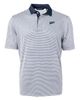 Auburn Script Cutter & Buck Men's Virtue Eco Micro Stripe Polo