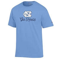 UNC Champion Logo Over Script Tee