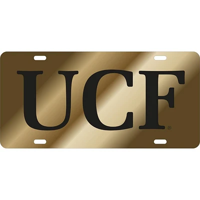 UCF Laser Gold License Plate