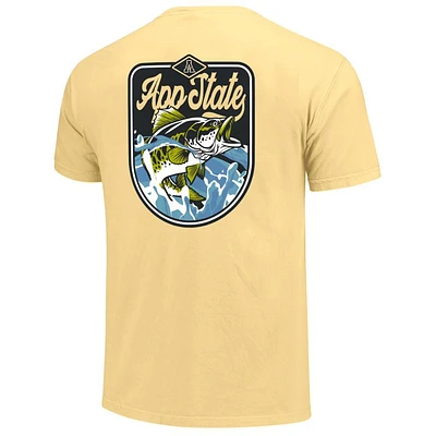 App State Fishing Splash Badge Comfort Colors Tee