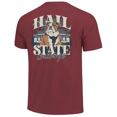 Mississippi State Stadium Mascot Phrase Comfort Colors Pocket Tee