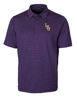 LSU Baseball Cutter & Buck Forge Pencil Stripe Polo