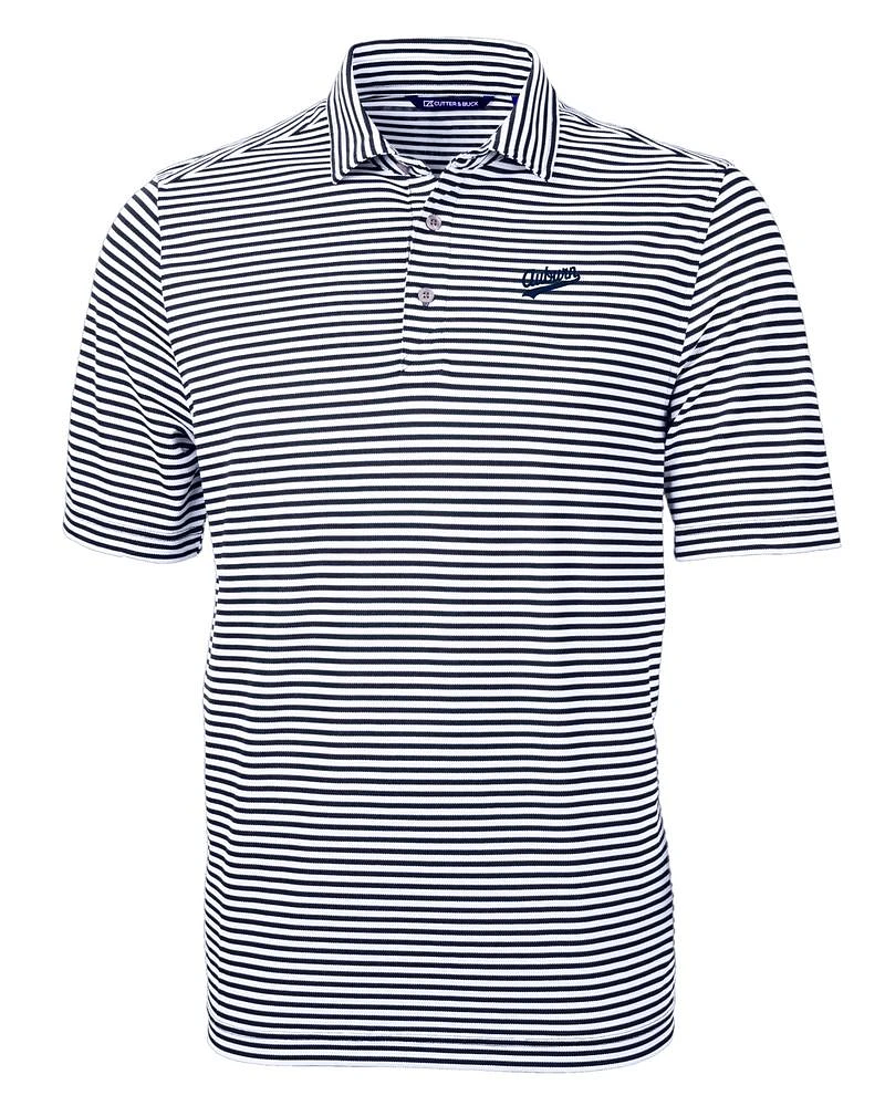 Auburn Script Cutter & Buck Virtue Eco Pique Stripe Polo