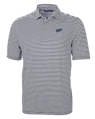 Auburn Script Cutter & Buck Virtue Eco Pique Stripe Polo