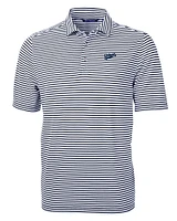 Auburn Script Cutter & Buck Virtue Eco Pique Stripe Polo