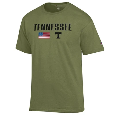 Tennessee Champion Military Font Americana Tee