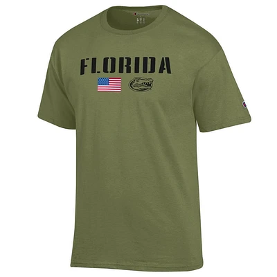 Florida Champion Military Font Americana Tee