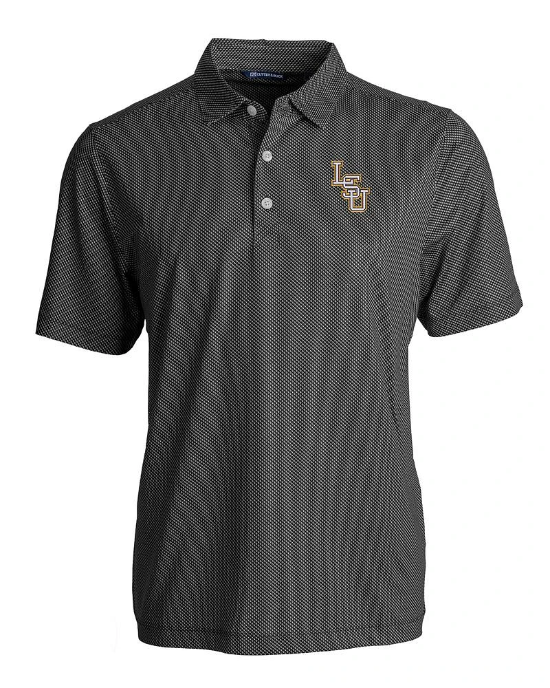 LSU Baseball Cutter & Buck Symmetry Print Polo