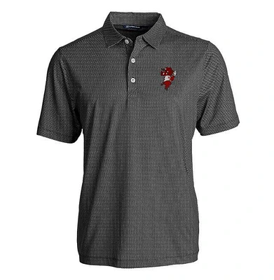 Arkansas Pitching Ribby Cutter & Buck Symmetry Print Polo