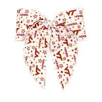 Virginia Tech Wee Ones Medium Signature Collegiate Logo Print Fabric Bowtie With Knot and Tails