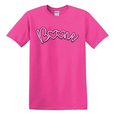 Boone Script Heart Arch Tee