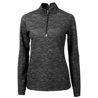 UCF Cutter & Buck Women's Baseball Traverse Camo 1/4 Zip Pullover
