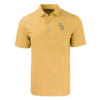 LSU Cutter & Buck Baseball Forge Double Stripe Polo