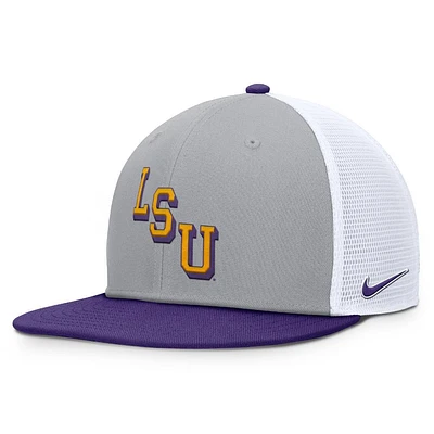 LSU Nike Dri-Fit Pro Structured Mesh Square Bill Cap