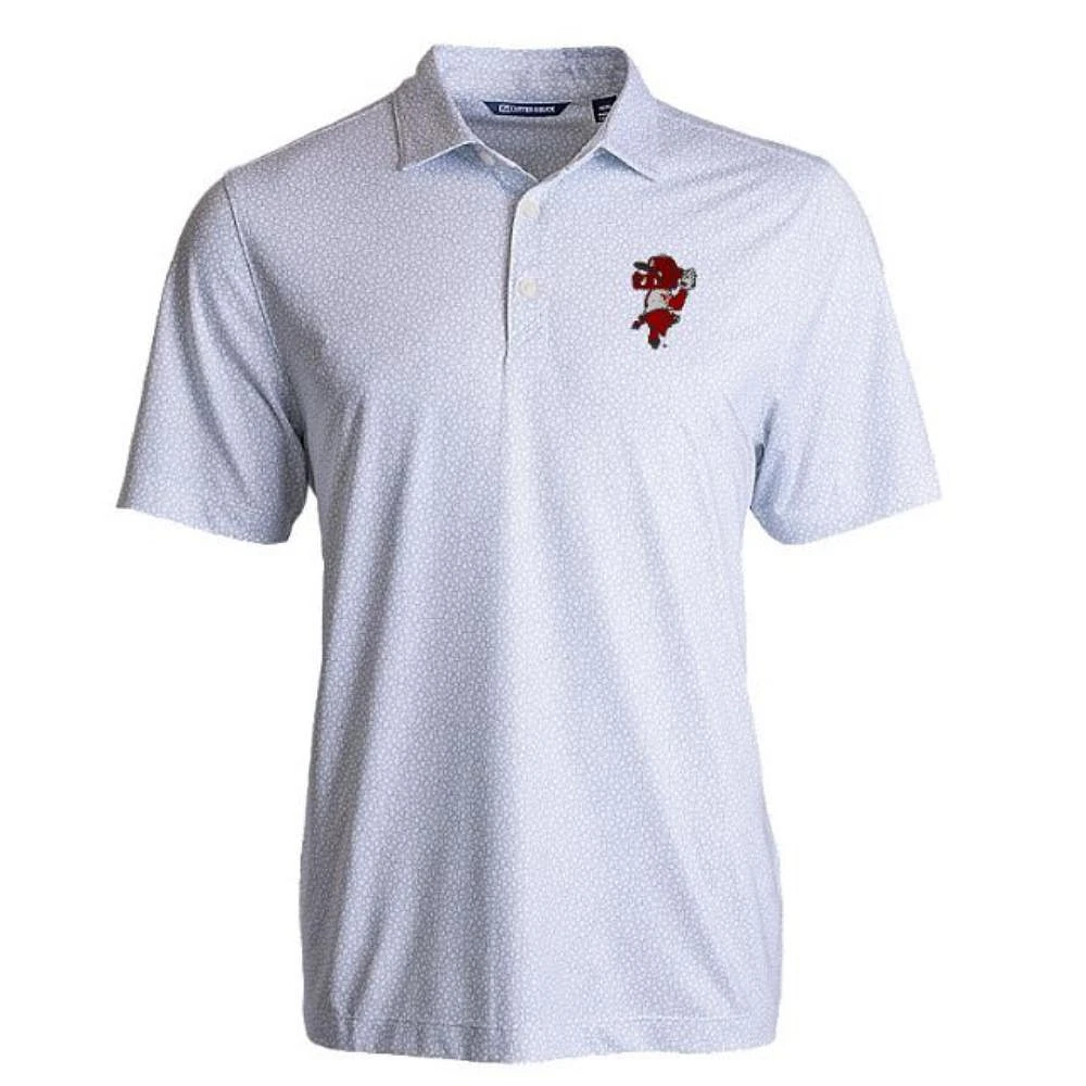 Arkansas Cutter & Buck Pitching Ribby Pike Pebble Print Polo