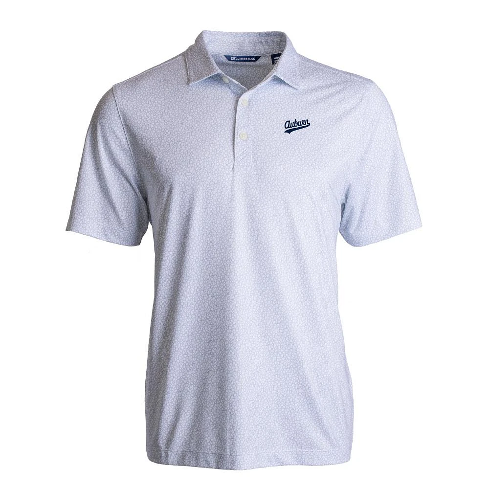 Auburn Cutter & Buck Script Pike Pebble Print Polo