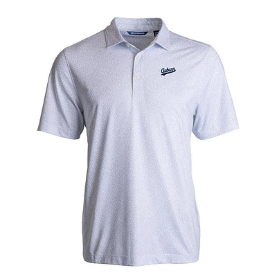 Auburn Cutter & Buck Script Pike Pebble Print Polo