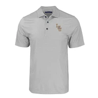 LSU Cutter & Buck Baseball Tonal Geo Print Polo
