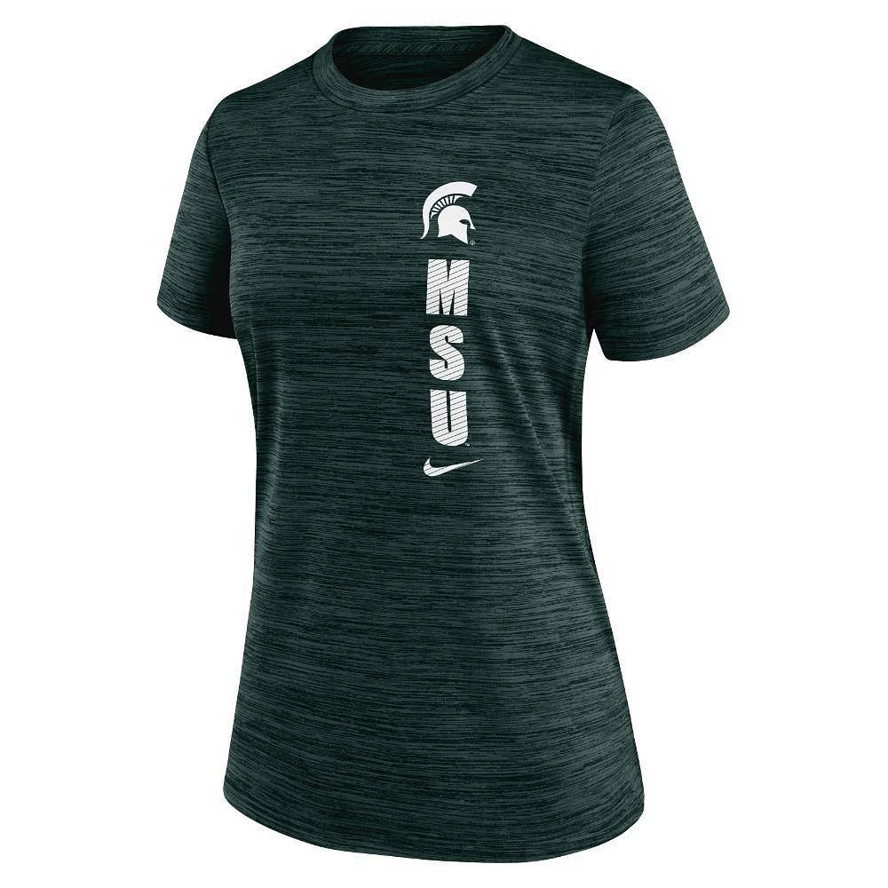 Michigan State Nike Women's Dri-Fit Team Issue Velocity Crew