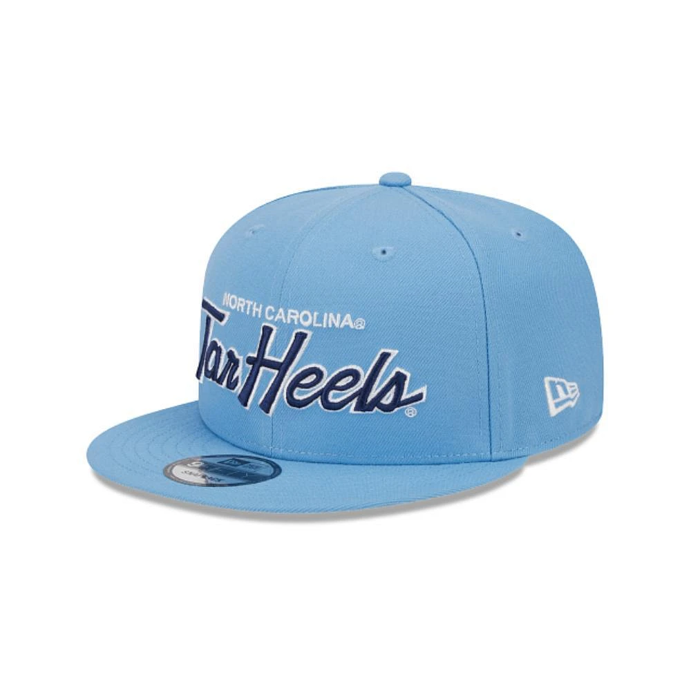 UNC New Era 950 Script Tar Heels Flat Brim Hat