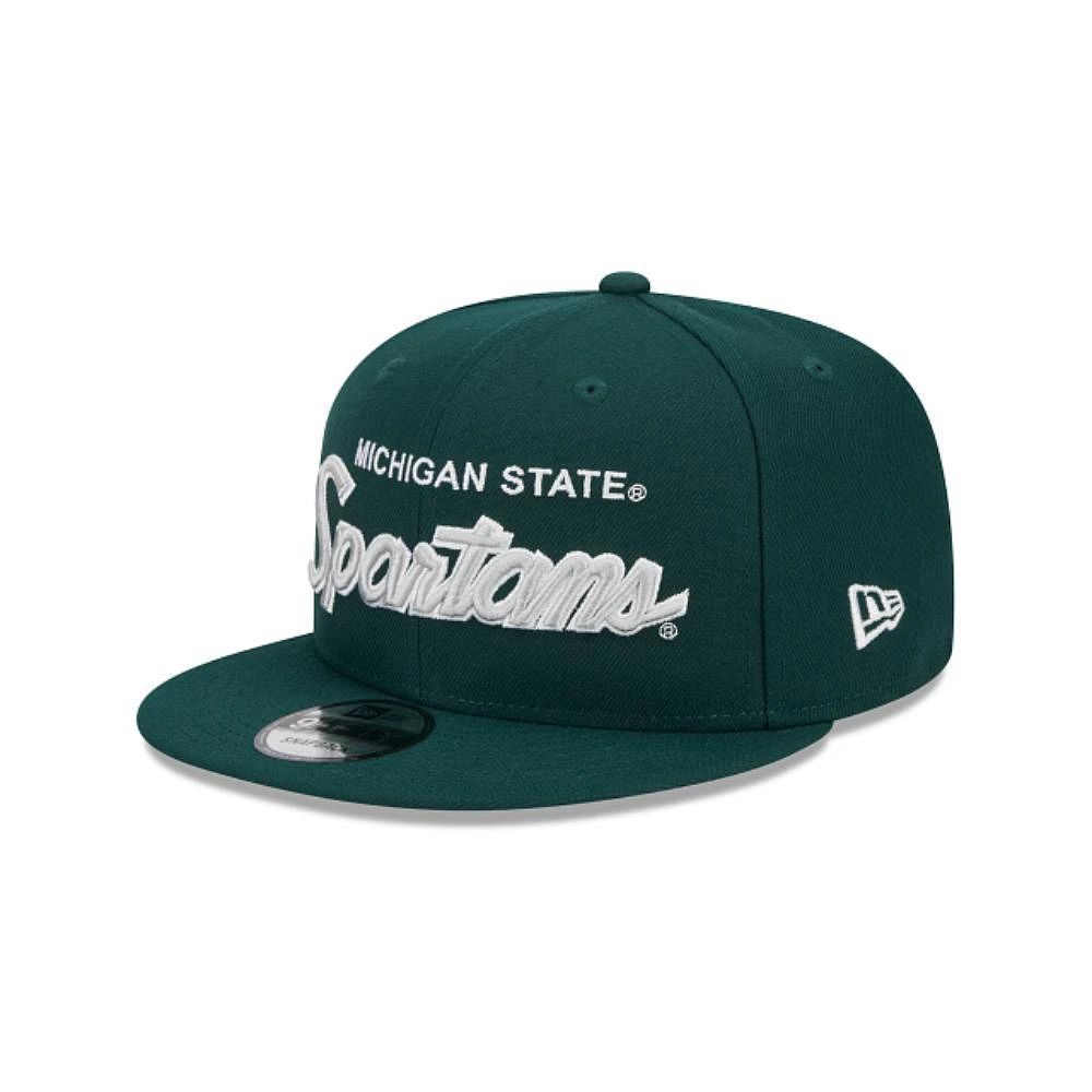 Michigan State New Era 950 Script Spartans Flat Brim Hat