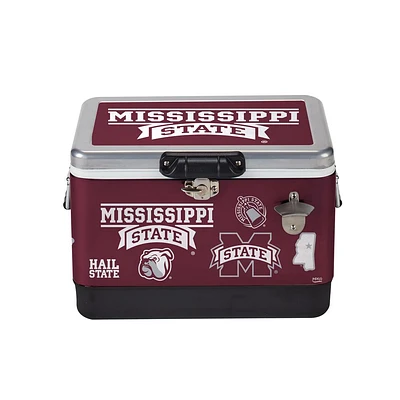 Mississippi State Indigo Falls 26 Quart Medley Metal Cooler