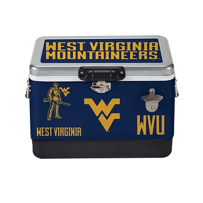 West Virginia Indigo Falls 26 Quart Medley Metal Cooler