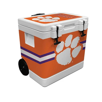 Clemson Indigo Falls 37 Quart Rotomolded Wheeled Cooler