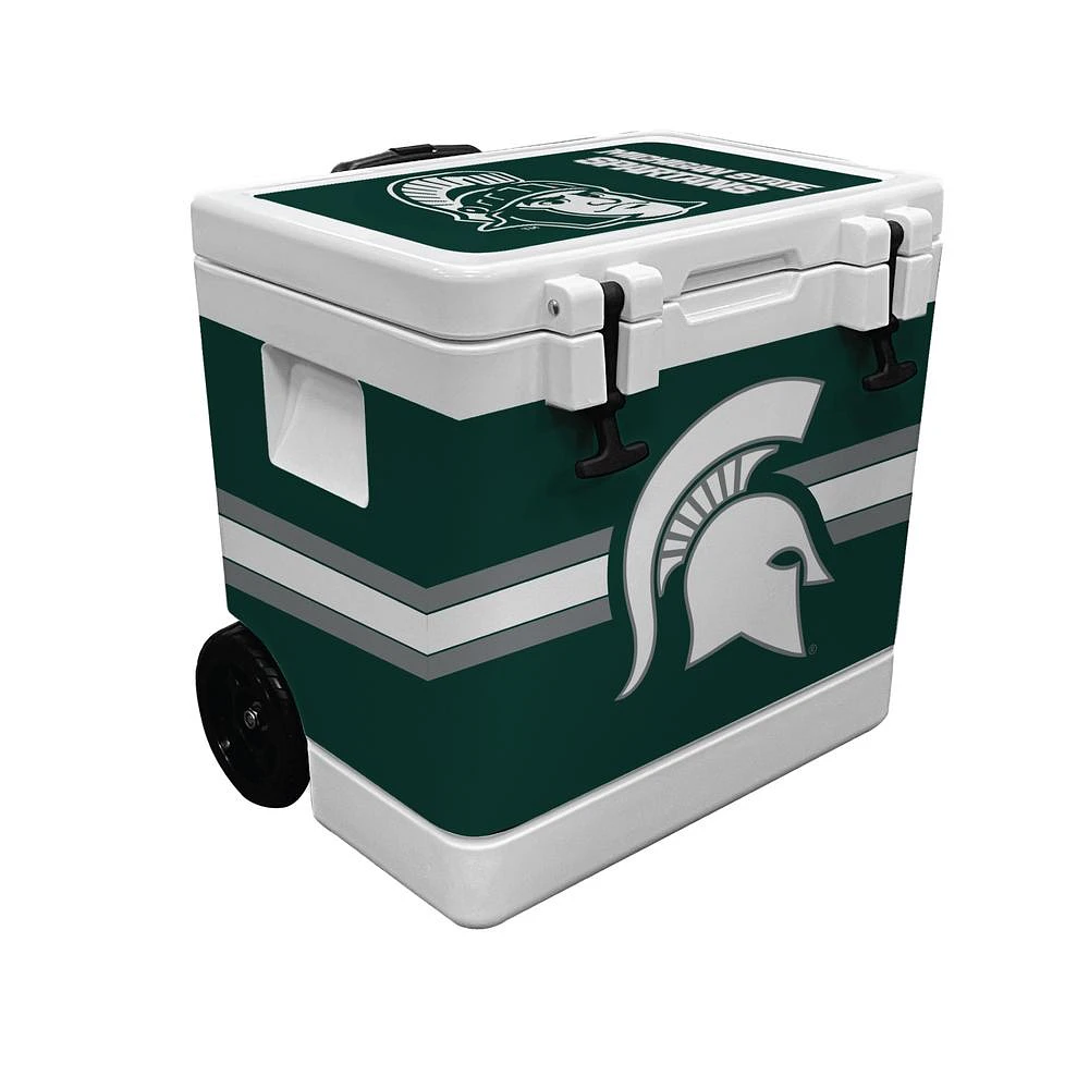 Michigan State Indigo Falls 37 Quart Rotomolded Wheeled Cooler