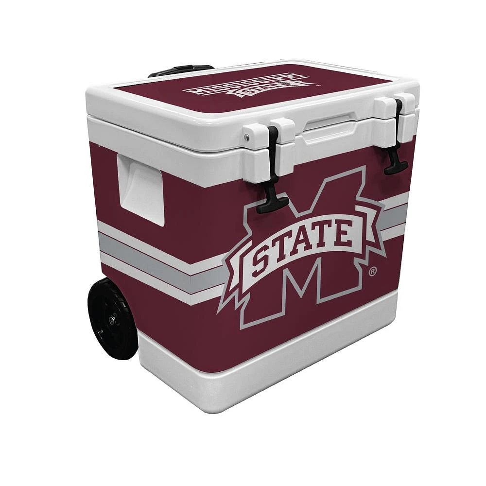 Mississippi State Indigo Falls 37 Quart Rotomolded Wheeled Cooler