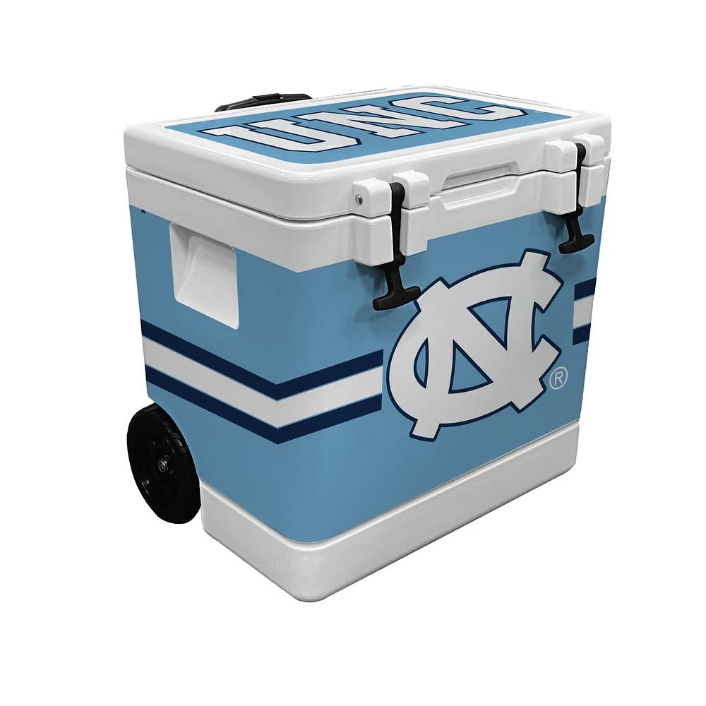 UNC Indigo Falls 37 Quart Rotomolded Wheeled Cooler