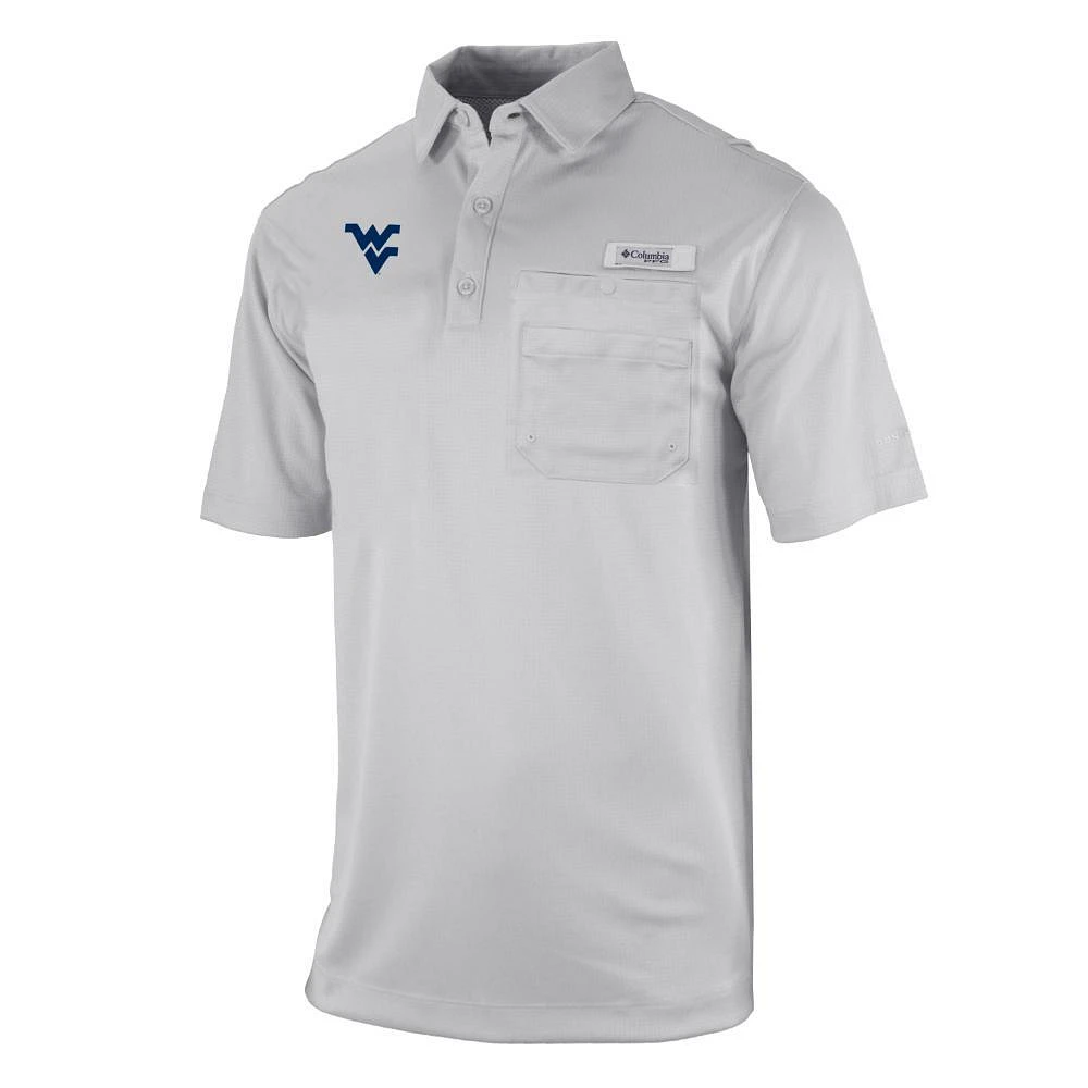 West Virginia Columbia Flycaster Pocket Polo