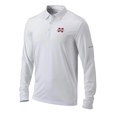 Mississippi State Columbia Pin High Long Sleeve Polo